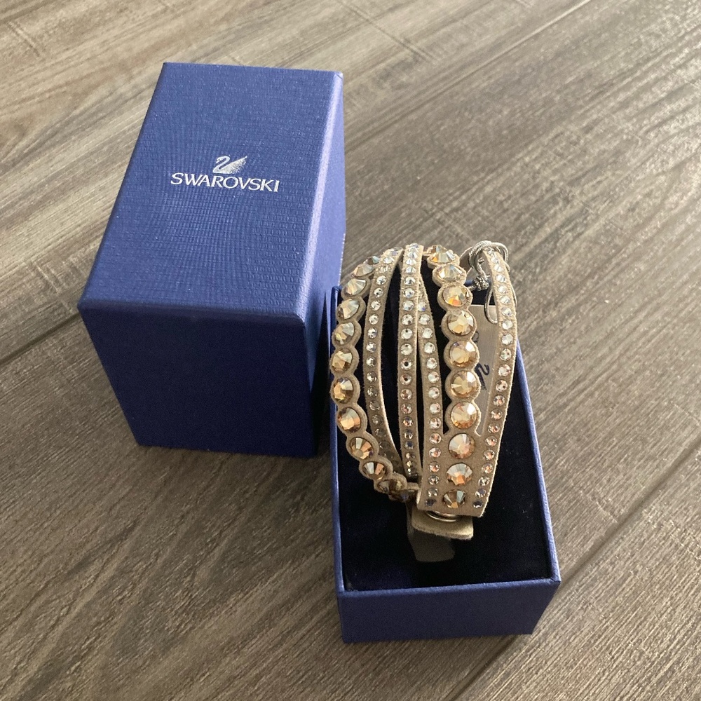SWAROVSKI Slake Beige Dot Bracelet
